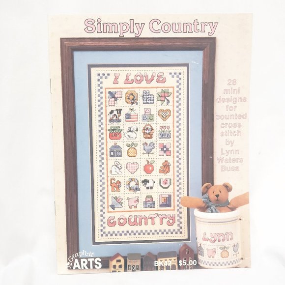 Simply Country Cross Stitch Pattern Leaflet BK42 Graph-it Arts - Picture 2 of 6